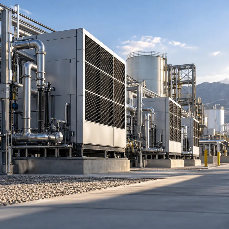 Industrial atmospheric water generation system for large-scale water production