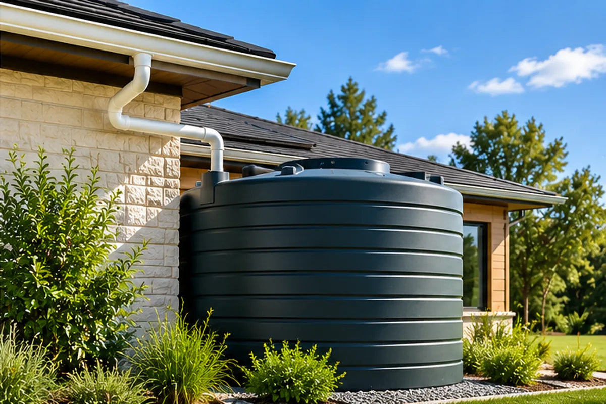 Rainwater harvesting combined with atmospheric water generation for water resilience